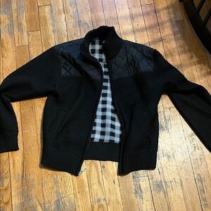 Black Quilted Kids Jacket